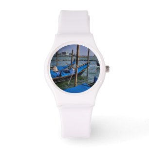 Groot Kanaal water met gondolo boten op een rij Horloge