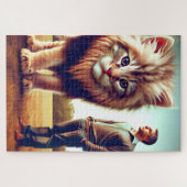 Groot katje legpuzzel (Horizontaal)