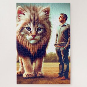 Groot katje legpuzzel