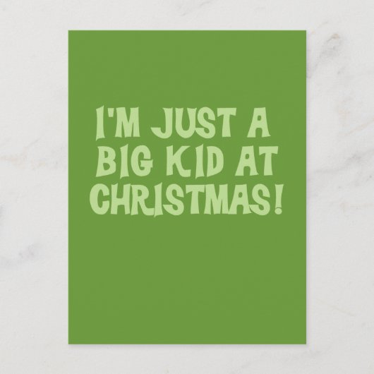 Groot Kind bij kersttshirts en cadeautjes Feestdagenkaart (Voorkant)