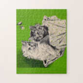 groot kitten klein kitten legpuzzel (Verticaal)