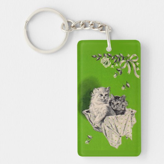 groot kitten klein kitten sleutelhanger (Voorkant)