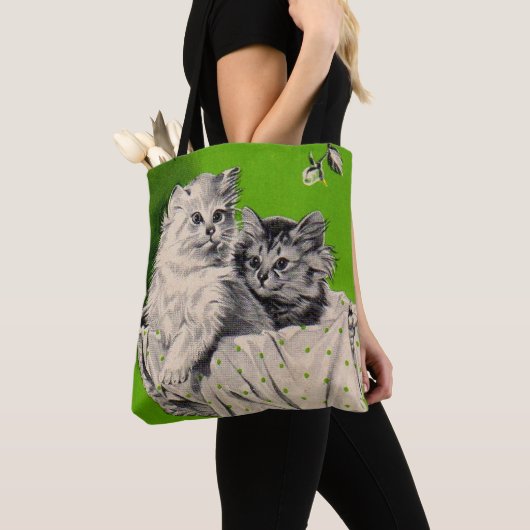 groot kitten klein kitten tote bag (Dichtbij)