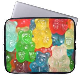 Groot kleverig berenpatroon voor groot & klein, laptop sleeve