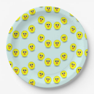 Groot kopje, blauw papieren bordje
