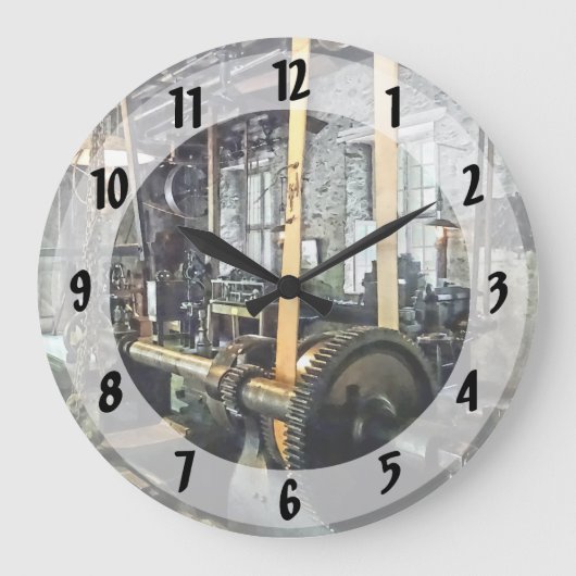 Groot laboratorium in machine-winkel grote klok (Voorkant)