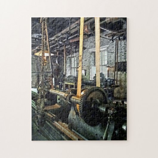 Groot laboratorium in machine-winkel legpuzzel (Verticaal)