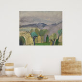 Groot landschap met bomen Matisse Poster (Keuken)
