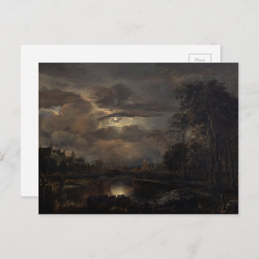 Groot landschap met brug briefkaart (Voorkant / Achterkant)