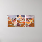 Groot landschapstriptiek canvas afdruk (Voorkant)