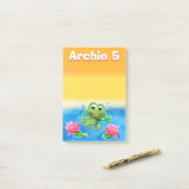 Groot Leaping Frog Custom Note-blok Post-it® Notes (Op bureau)
