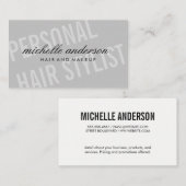 Groot lettertype / Dynamisch Visitekaartje (Voorkant / Achterkant)