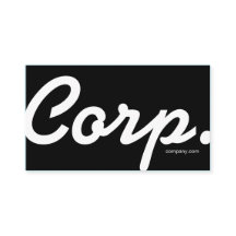 Groot lettertype, eenvoudig te lezen zwart visitek