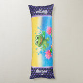 Groot lichaamskussen Leaping kikker op maat (Achterkant (Verticaal))