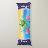 Groot lichaamskussen Leaping kikker op maat (Voorkant Verticaal)