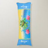 Groot lichaamskussen Leaping kikker op maat (Voorkant Verticaal)