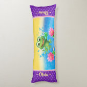 Groot lichaamskussen Leaping kikker op maat (Achterkant (Verticaal))