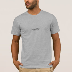 Groot Logo, wit, zwart hart T-shirt