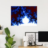Groot Mandelbrot Fractal Poster (Thuiskantoor)