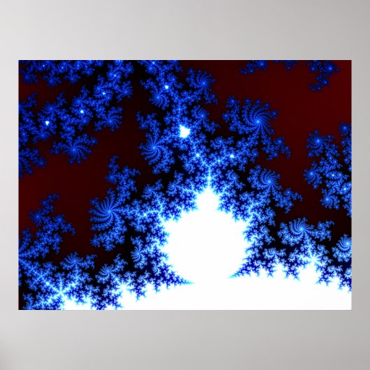 Groot Mandelbrot Fractal Poster (Voorkant)