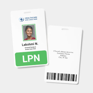 Groot medisch kliniek personeel foto ID kaart Badge