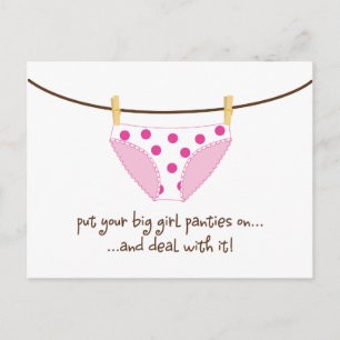 groot meisje briefkaart