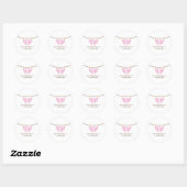groot meisje ronde sticker (Vel)