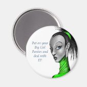 Groot meisje slipjes magneet (Voorkant / Achterkant)