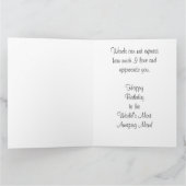 Groot mooi Roos op Roos moeders 60e verjaardag Kaa Kaart (Binnen)