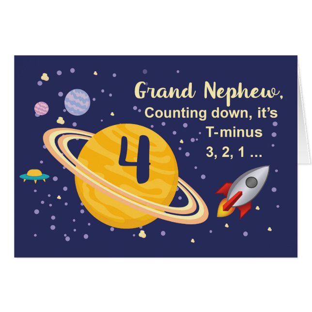 Groot-Nephew 4e geboortedag-planten in de buitenru (Voorkant Horizontaal)