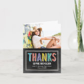 Groot nieuws Afstuderen dank u kaart krijt (Voorkant)