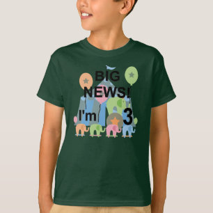 Groot nieuws Circus 3e verjaardag Tshirts en gesch