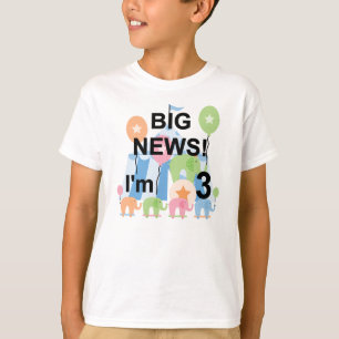 Groot nieuws Circus 3e verjaardag Tshirts en gesch