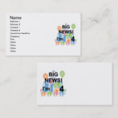 Groot Nieuws Circus 4e Verjaardag T shirten en ges Visitekaartje (Voorkant / Achterkant)