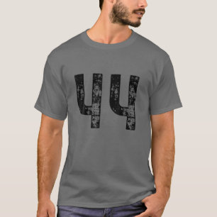Groot nummer 44 voor 44ste verjaardag vierenveerti t-shirt
