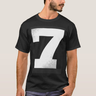 Groot nummer 7 ballon sportnummers t-shirt