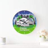 Groot ontwerp Reflection 28bh Happy Campers Grote Klok (Huis)