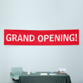Groot open, eenvoudig rood wit banner-teken spandoek (Beurs)