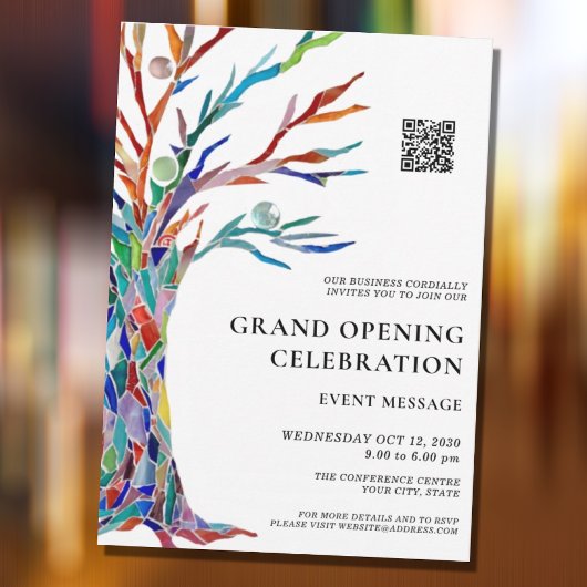Groot openingsbedrijf QR-code Kaart
