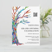 Groot openingsbedrijf QR-code Kaart (Staand voorkant)
