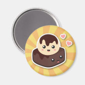 Groot paar van het Roomijs en de Brownie van de Magneet (Voorkant / Achterkant)