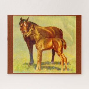 groot paard weinig paard legpuzzel