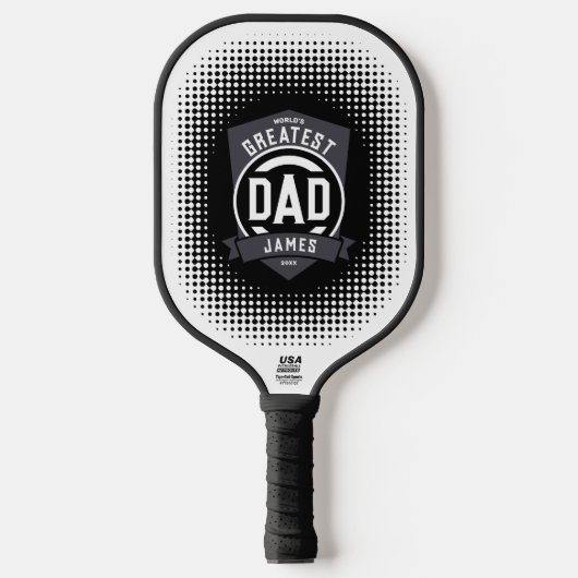Groot pap ooit Modern Vaderdag cadeau Pickleball Paddle (Voorkant)