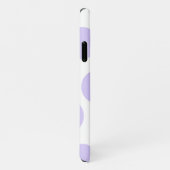 Groot pasteel Paars polaire dot patroon gepersonal iPhone Hoesje (Rechterkant)