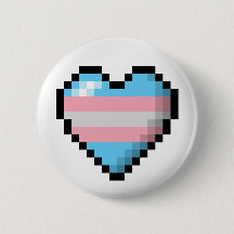 Groot Pixel Heart Design in Transgender Pride Flag