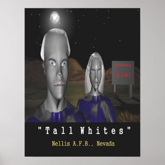 groot poster van witaliens (Voorkant)
