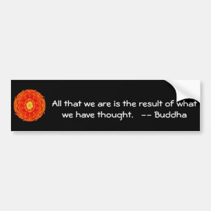 GROOT QUOTE uit Boeddha Bumpersticker