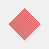 Groot Rode Hart, Liefde, witte Valentijnsdag papie Servet (Hoek)