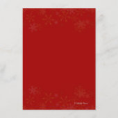 Groot Rode Lint Familie Kerstmenu Menu (Achterkant)