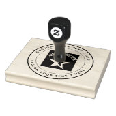 Groot Ronde Douane Uw Logo van het Bedrijf Rubberstempel (Stempel)